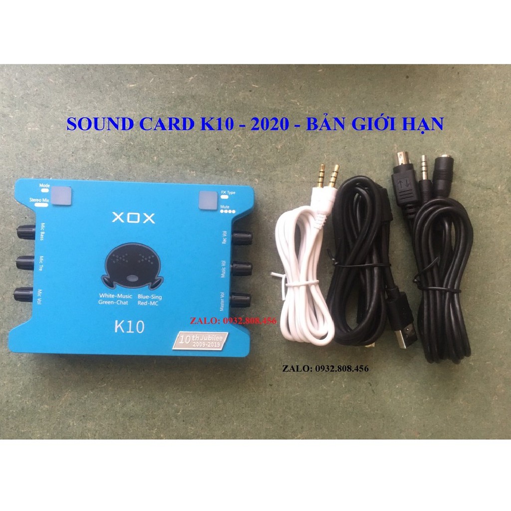 💥 Combo Sound Card K10 2020 Và Micro Takstar PC-K320