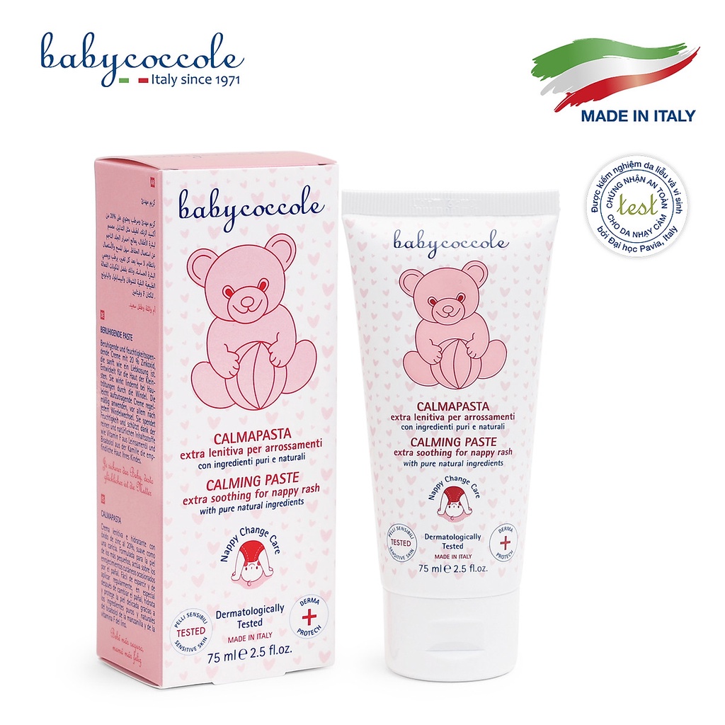 Kem chống hăm chiết xuất hoa cúc và ZnO Babycoccole 75ml 0M+