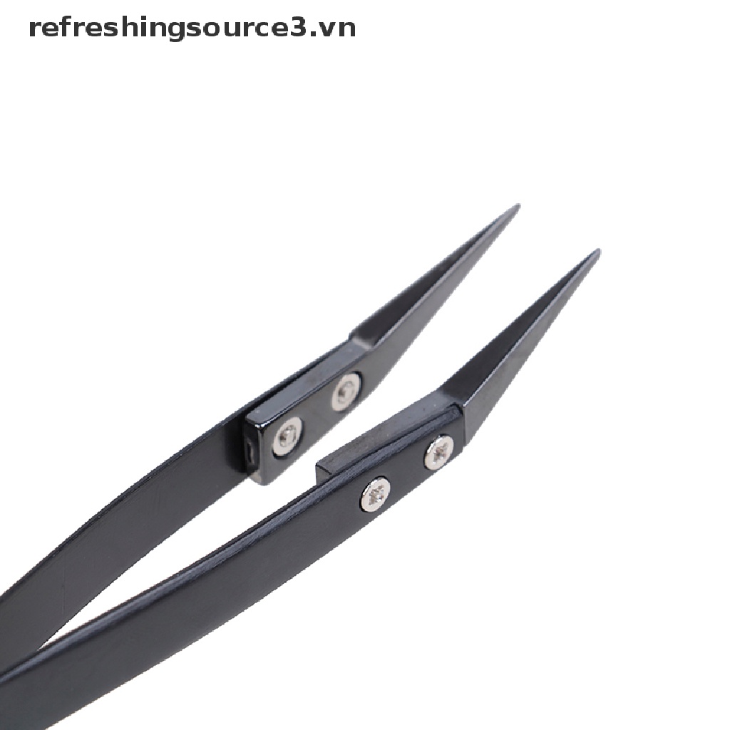 Nhíp Sửa Chữa Điện Tử Bằng Thép Không Gỉ Màu Đen Chất Lượng Cao