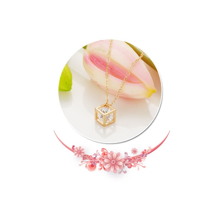 Dây chuyền đính đá DC03 100% titan nguyên chất không gỉ nhiều mẫu tuỳ chọn thời trang thanh lịch 2021 cho nữ