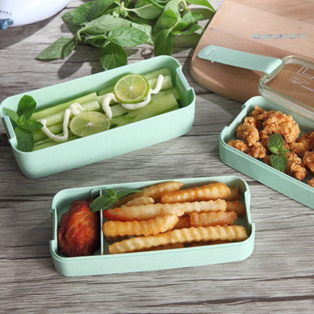 Hộp Đựng Cơm Trưa NYC 900ml 3 Tầng PP Thân Thiện Với Môi Trường Dùng Tại Nhà