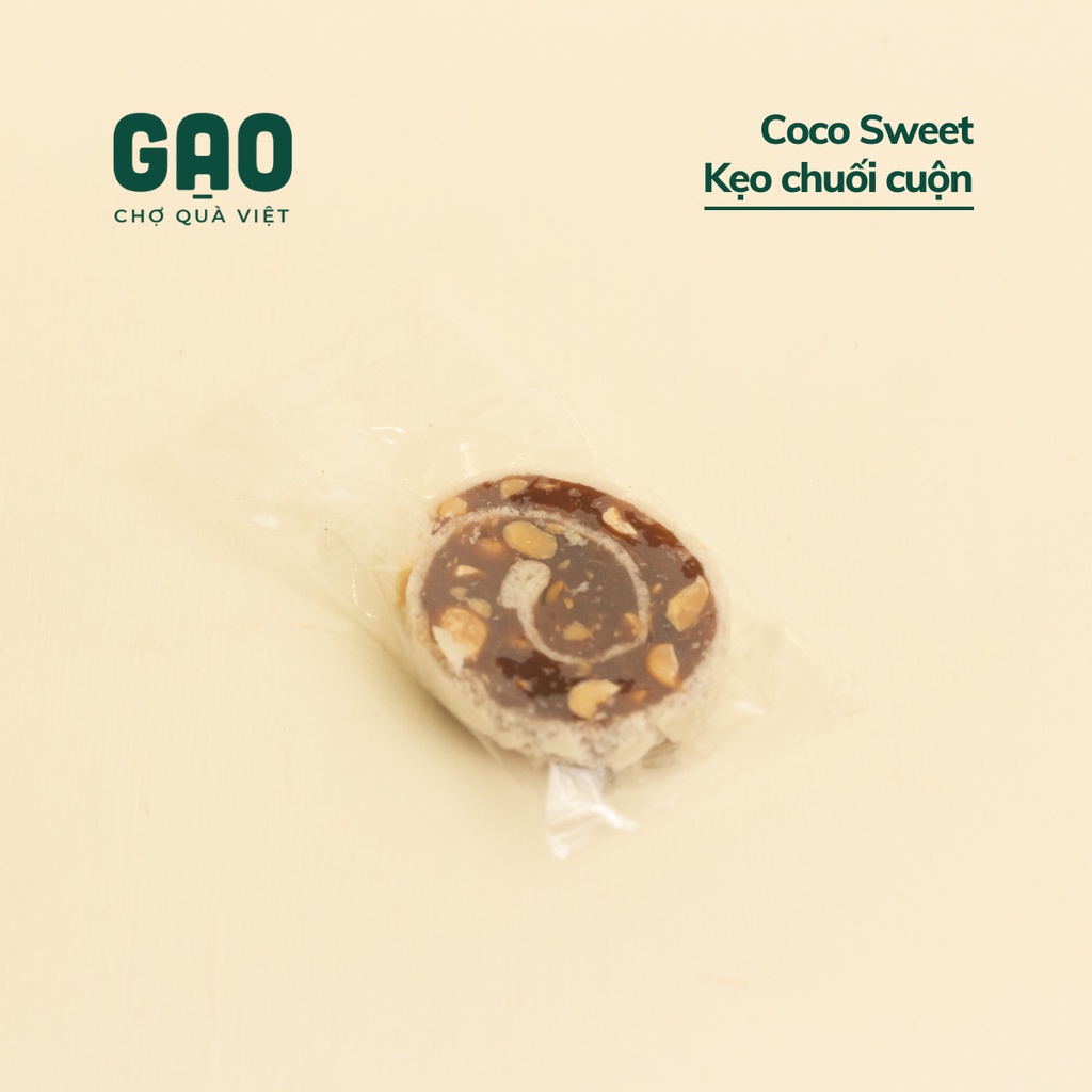 Kẹo chuối cuộn đặc sản Bến Tre - Cocosweet - Túi 400g