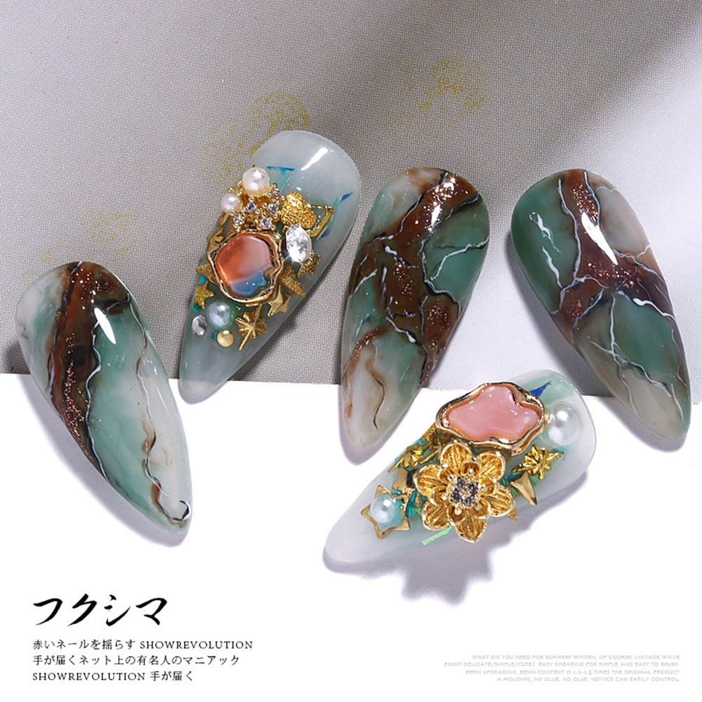 CHARMS 1 Phụ Kiện Trang Trí Móng Tay Hình Vỏ Sò 3D