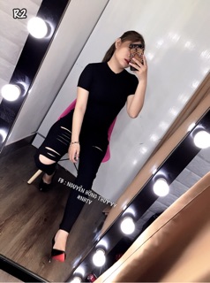 Quần kaki rách nhiều kiểu 