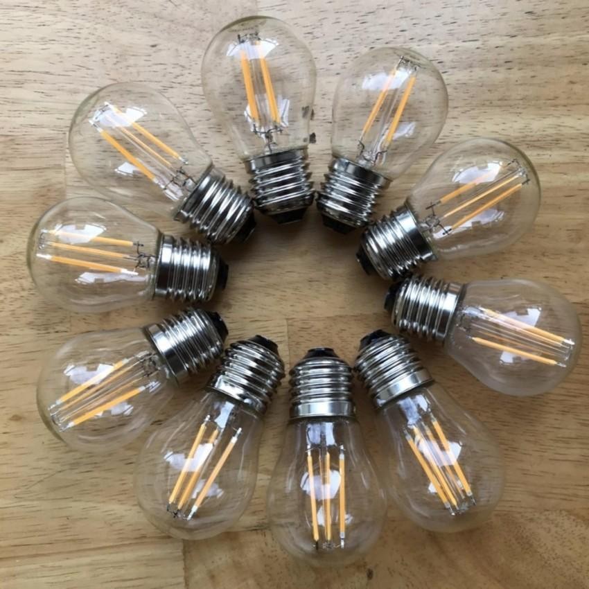 Bóng LED Edison G45/A19/ST64 đui xoáy E27 dimmer loại 1 đẹp chống nước cao cấp chuyên dùng cho trang trí