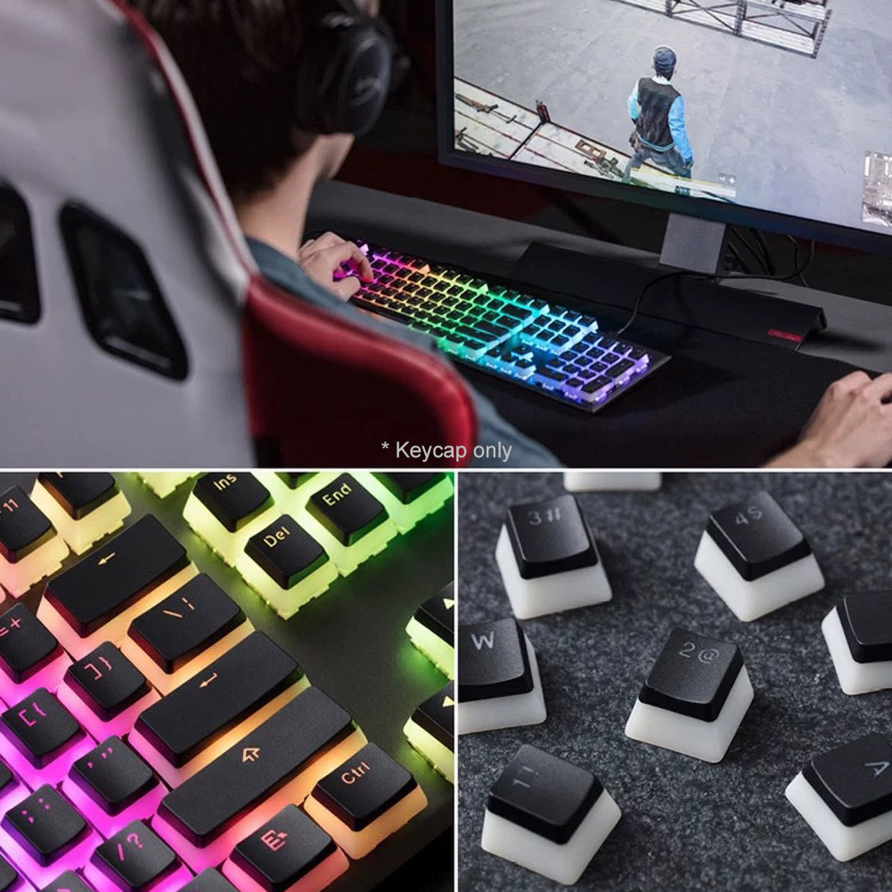 Set 108 Nắp Đậy Bàn Phím Có Đèn Led Rgb Cao Cấp Tiện Dụng