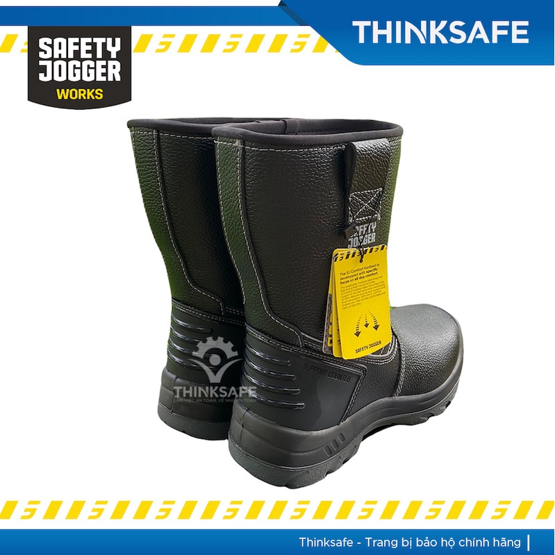 Ủng bảo hộ Safety Jogger Bestboot S3 da cao cấp, đế sắt mũi thép, chống nước chịu nhiệt, dùng trong kho lạnh, nhà xưởng