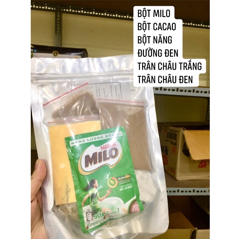 Set Milo Dầm Trân Châu Đường Đen Viettin Mart 400G