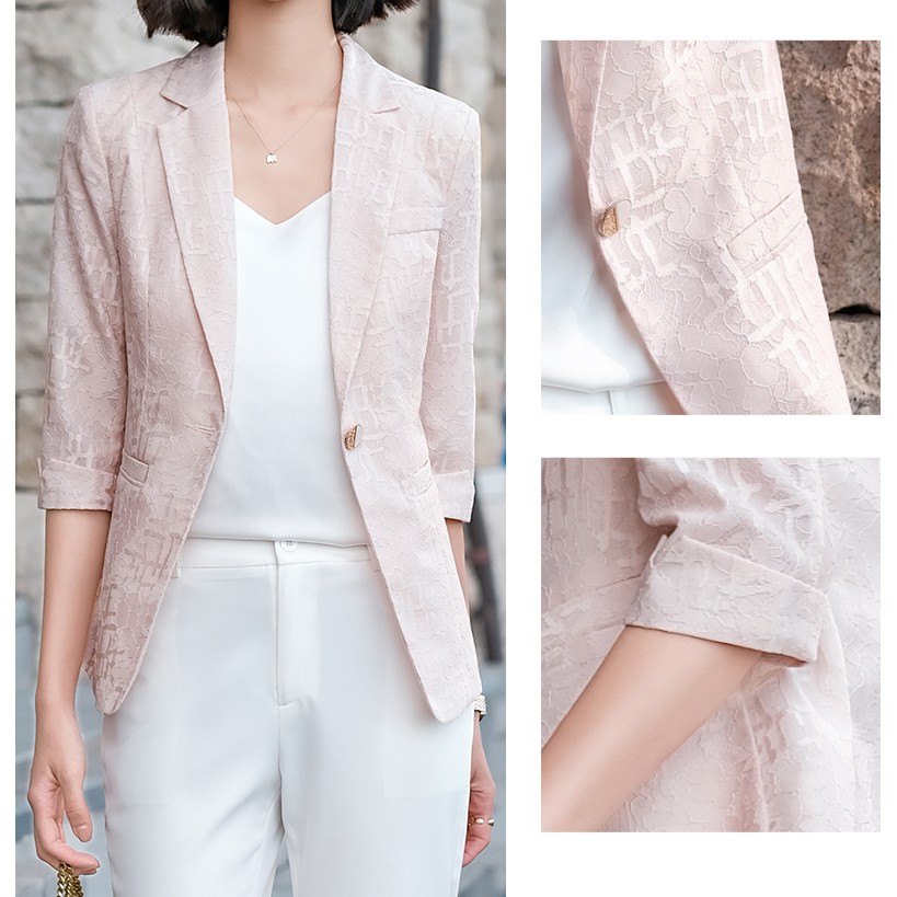 Áo Khoác Nữ Tay Lửng Phối Ren Thời Trang Size M-3Xl | BigBuy360 - bigbuy360.vn