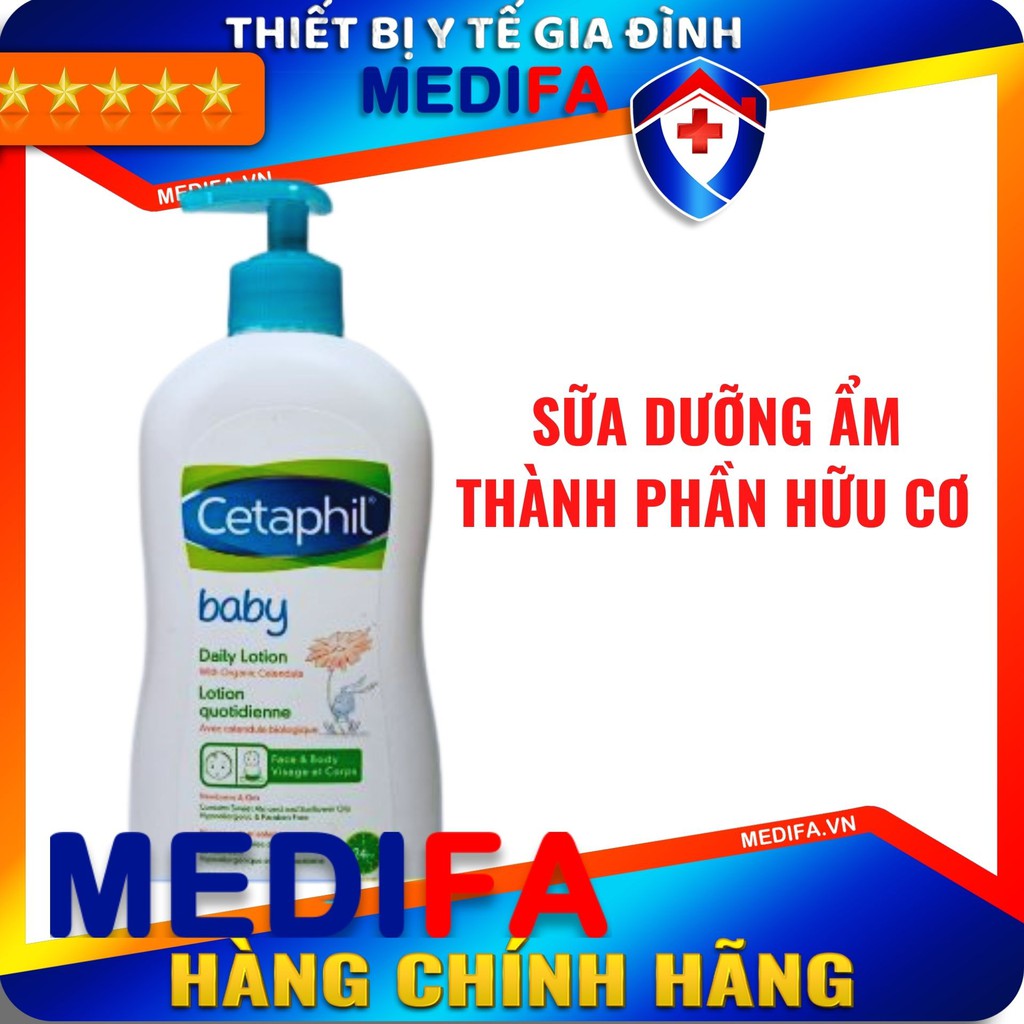 Sữa dưỡng ẩm cho bé dưỡng chất hữu cơ từ hoa cúc Calendula-Cetaphil dùng được cho bé bị chàm sữa, hăm tã, ngứa đỏ, 400mL