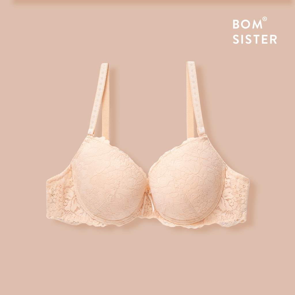 [Mã FARSBRBOM1 giảm 10% đơn 99K] Áo Lót Mút Dày Chất Ren Có Gọng Siêu Nâng BOM SISTER BY029