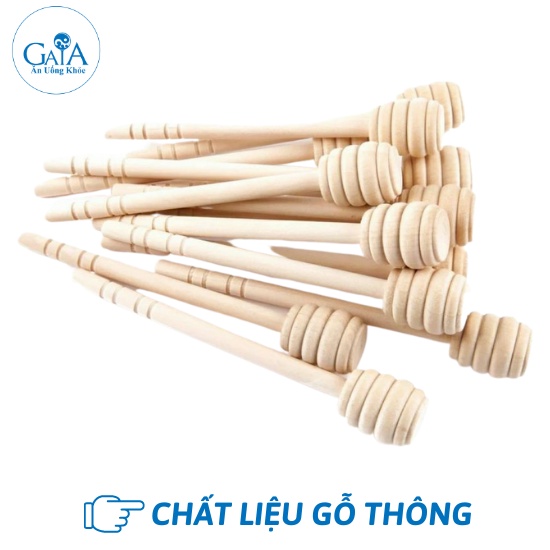 Cây Lấy Mật Ong Que Lấy Mật Ong Muỗng Lấy Mật Ong Bằng Gỗ Cán Dài