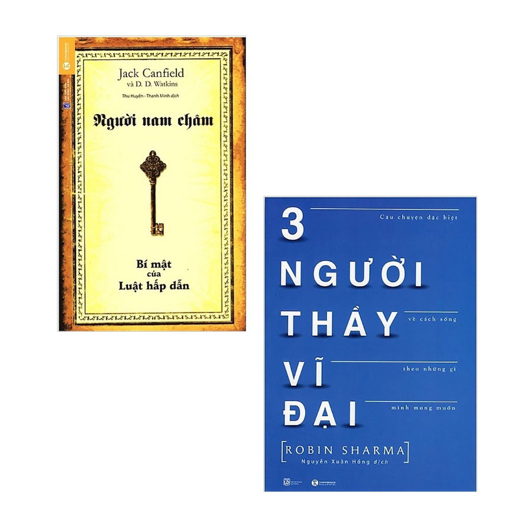 Sách Combo 2c Người Nam Châm - Bí Mật Của Luật Hấp Dẫn (Tái Bản) th + Ba Người Thầy Vĩ Đại (Tái Bản) th