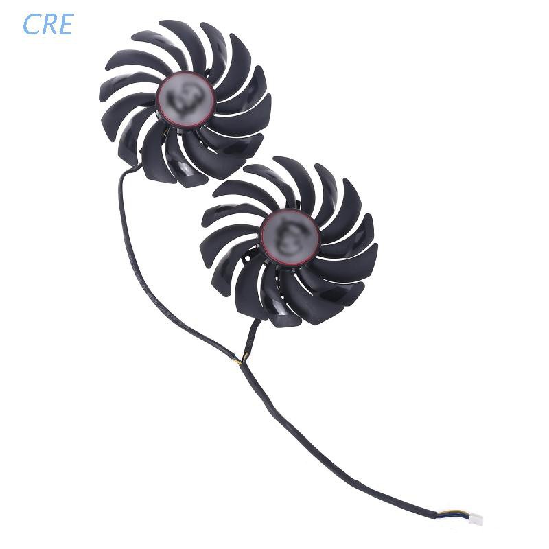 Bộ 2 Quạt Tản Nhiệt Chơi Game Pld10010S12Hh 4pin Cho Msi Radeon R9 Rx470 480 570 580 Gtx1080Ti 1080 1070 1060