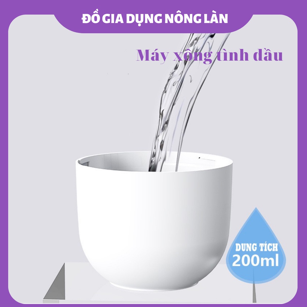 Máy Xông Tinh Dầu Mini Phun Sương Khuếch Tán Tinh Dầu Tỏa Hương Thơm Dùng Cho Phòng Ngủ Và Trong Xe Hơi Khử Khuẩn