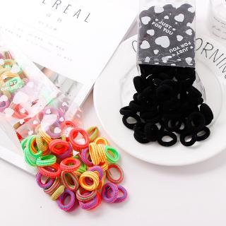 Hộp 100 Dây Thun Cột Tóc 3cm Cho Bé Gái
