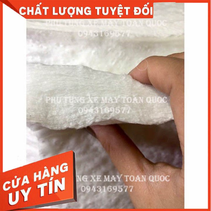 Bông Gốm Nhồi Pô Xe Máy , bông nỉ , bông nhét pô 60x60cm ( cách nhiệt NM) - CERAMIC4