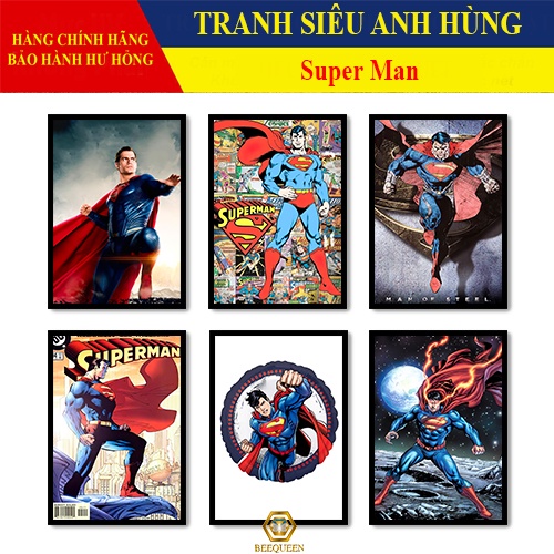 [MS1-25] Tranh Siêu Anh Hùng Super Man