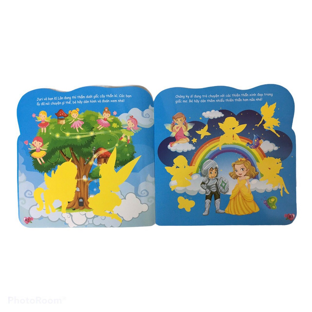 Sách Dán hình Công chúa Thiên Thần - Combo 6 Quyển