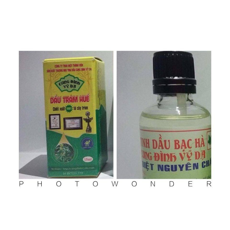 Combo 2 tinh dầu Tràm & Bạc Hà Cung Đình Vỹ Dạ 15ml cho mẹ và bé