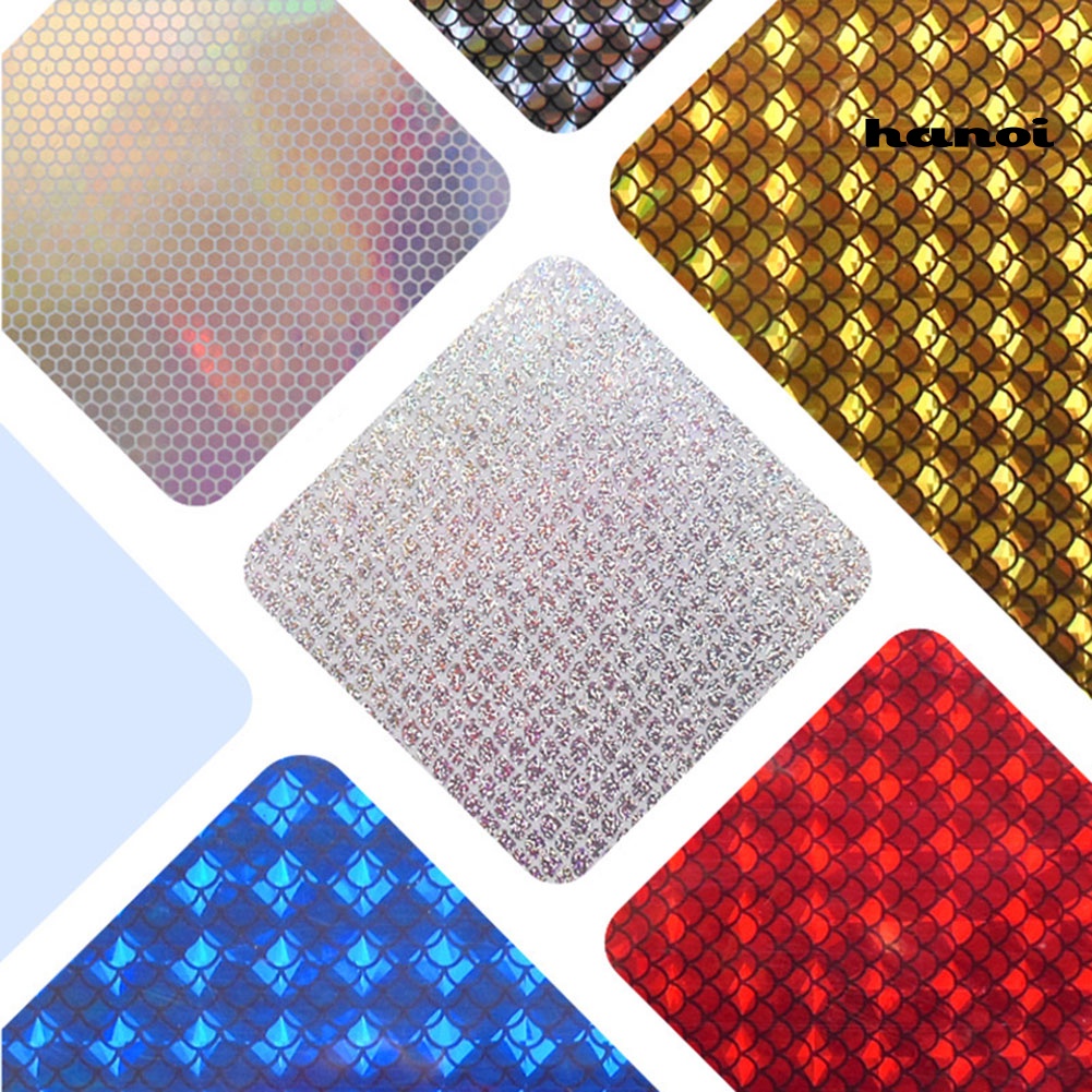 Bộ 2 miếng dán màu holographic dùng làm mồi câu cá
