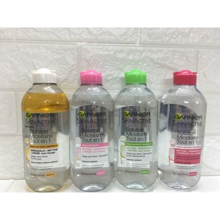 Nước Tẩy Trang Garnier Làm Sạch Sâu Lớp Trang Điểm 400ml Micellar Oil Infused Cleansing Water