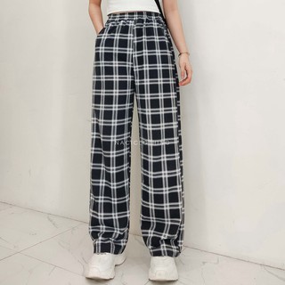 NACI - quần caro ống rộng thể thao Q122
