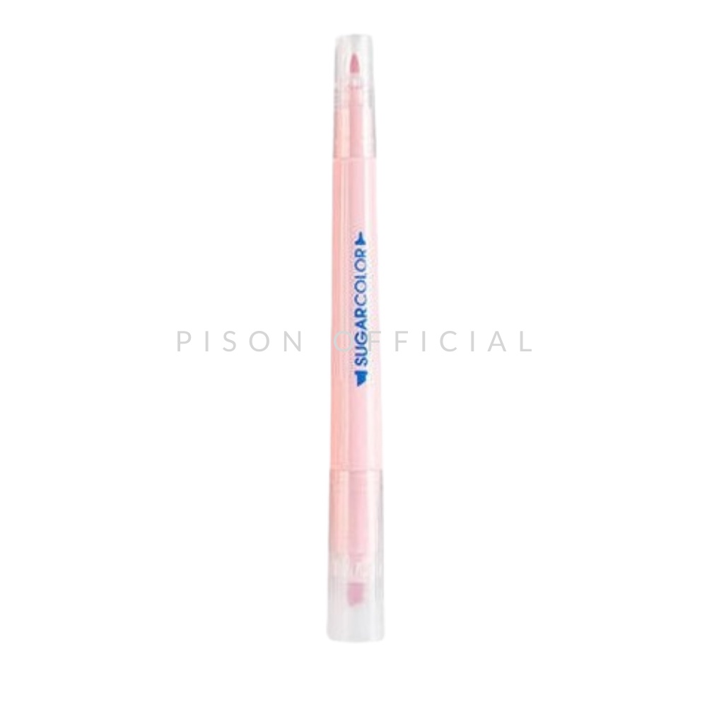 Bút highlight Sugar 2 đầu Pison, đánh dấu trang trí sổ - lẻ 1 cái/ bộ 6 chiếc