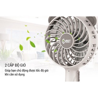 (nguyendangphieuchi2020) Quạt sạc cầm tay Comet tnk113 set 8 cái