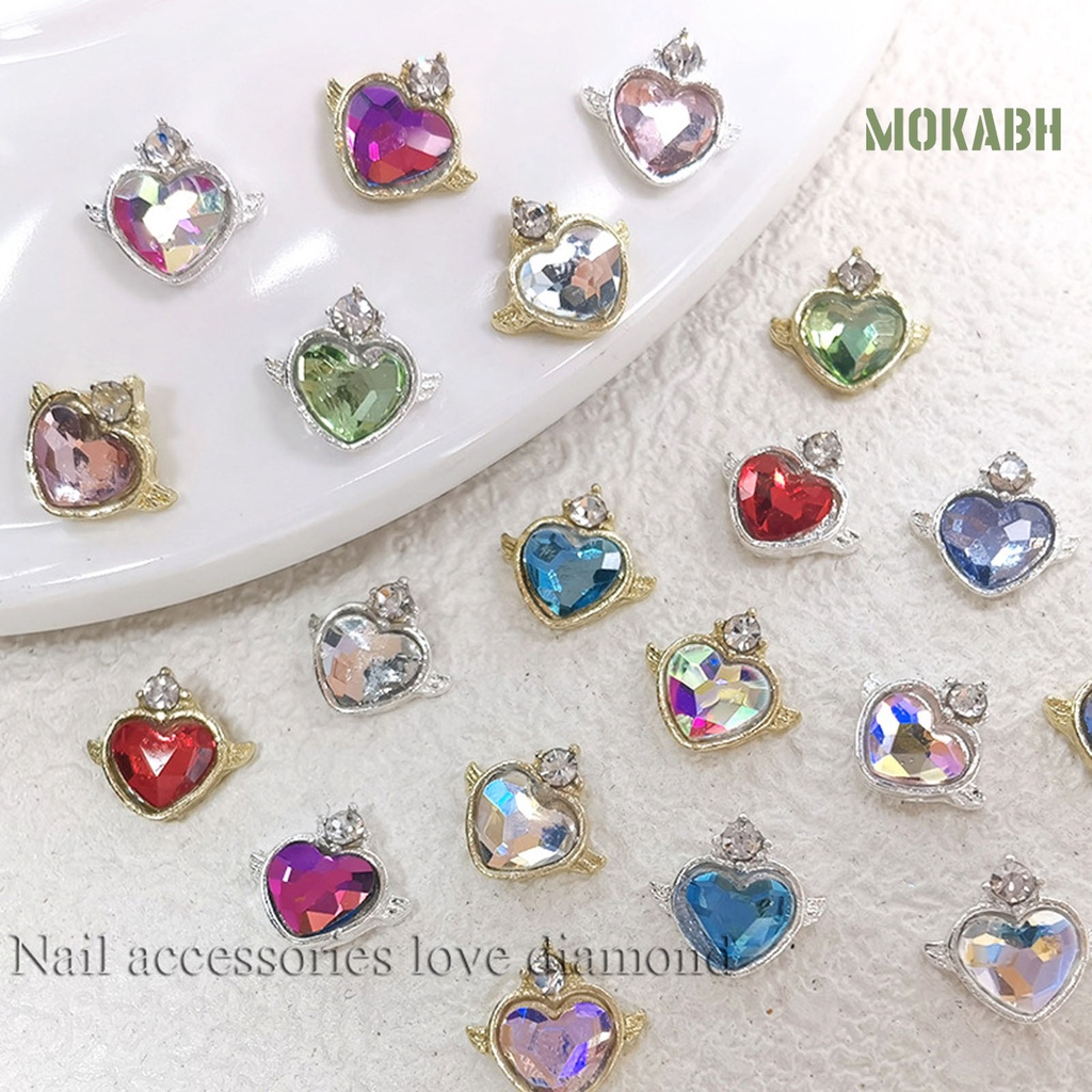 Bộ 20 Phụ Kiện Trang Trí Móng Tay Bằng Hợp Kim Sáng Tạo Dễ Sử Dụng