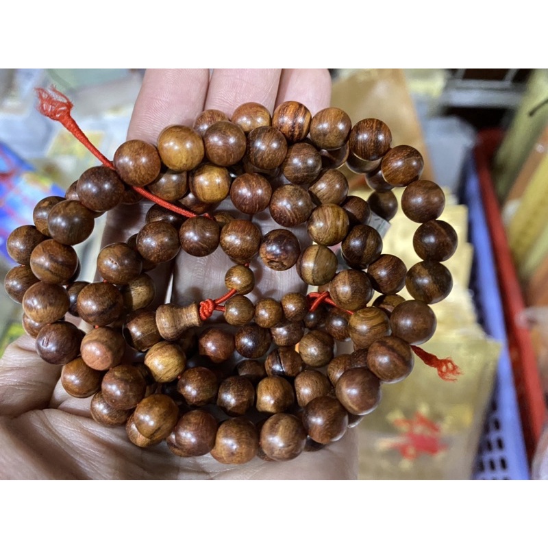 Vòng Tay Gỗ Sưa Chuỗi Tràng 108 Hạt 6Ly 8Ly, Chuỗi Tràng Hạt Gỗ Sưa Tự Nhiên