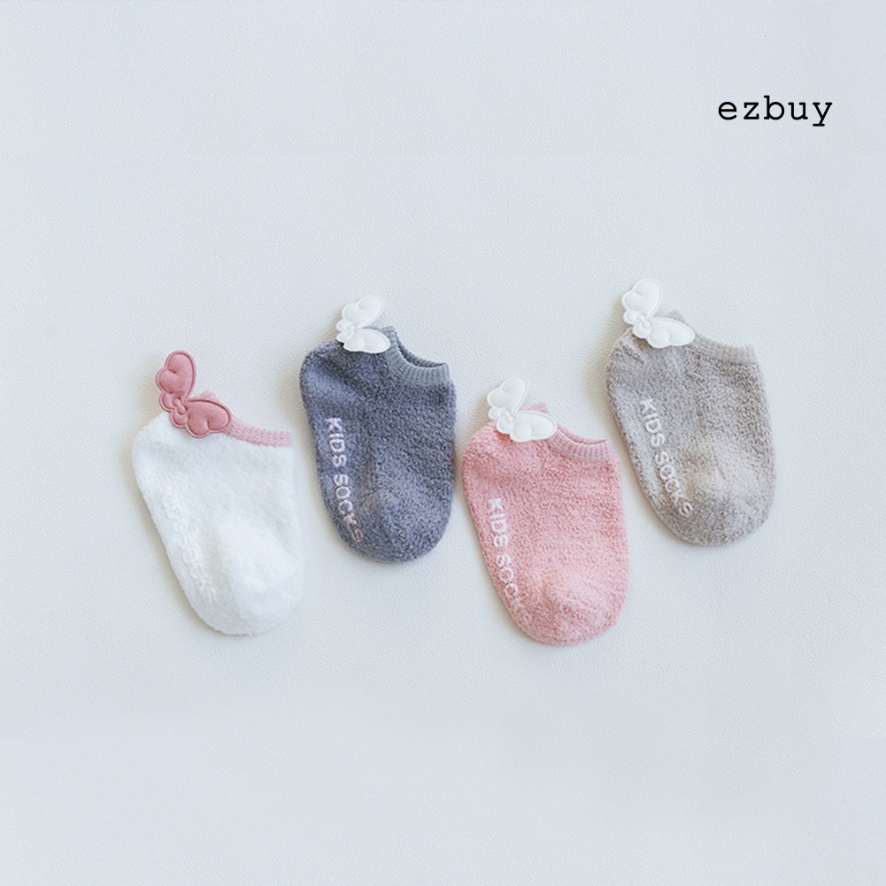 Tất Cotton Chống Trượt Hình Đôi Cánh Dễ Thương Cho Bé