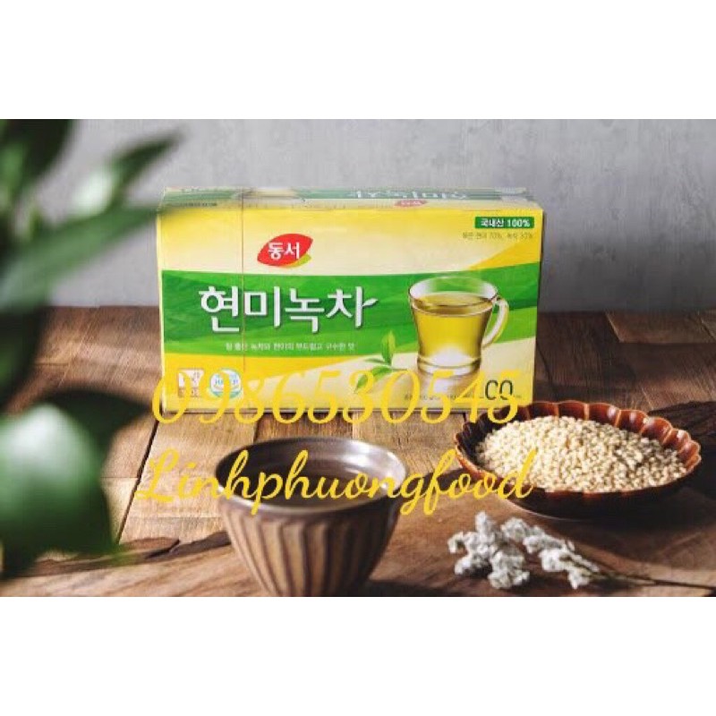Trà Xanh Gạo Lứt Dongsuh 37.5g*25 gói Hàn Quốc
