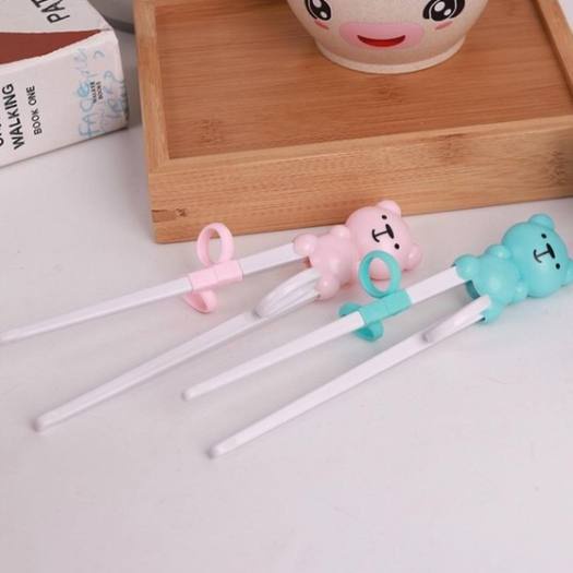 Đũa ăn dặm cho bé - THỊ NHÍM STORE - Đũa tập gắp, đũa ăn dặm cho bé hình gấu