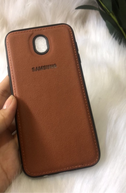 Ốp lưng da in hiệu Samsung Galaxy J730/ J7 Pro cao cấp