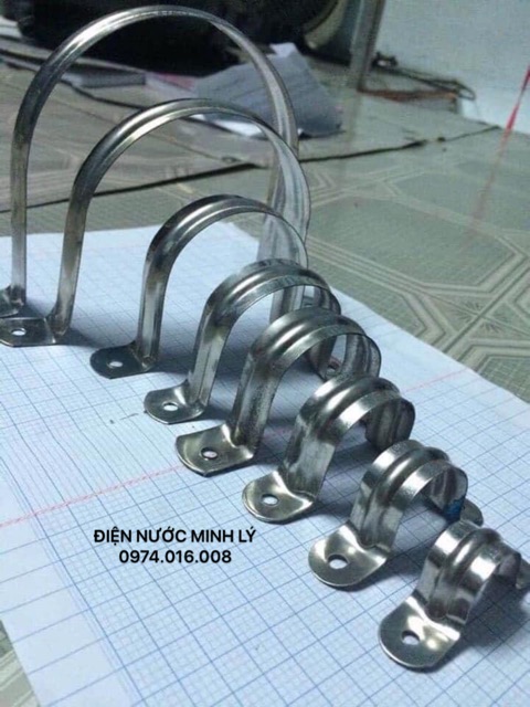 Kẹp Ống Inox 21,27,34