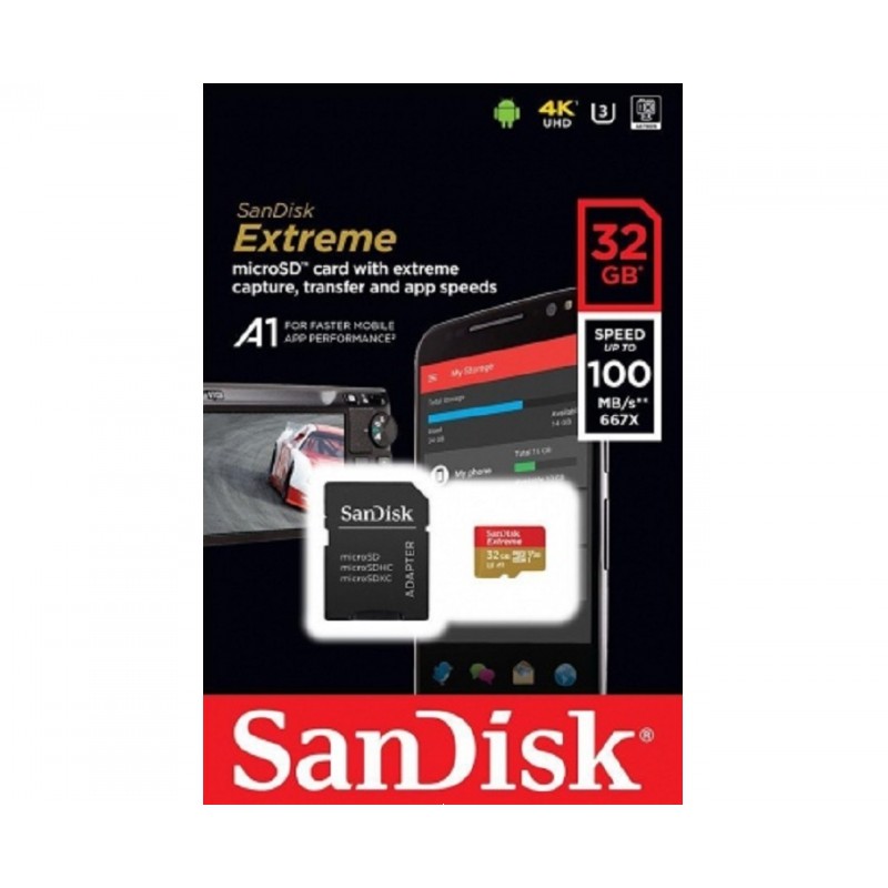 THẺ NHỚ MICROSDHC A1 100/60 MB/S 32GB EXTRAME
