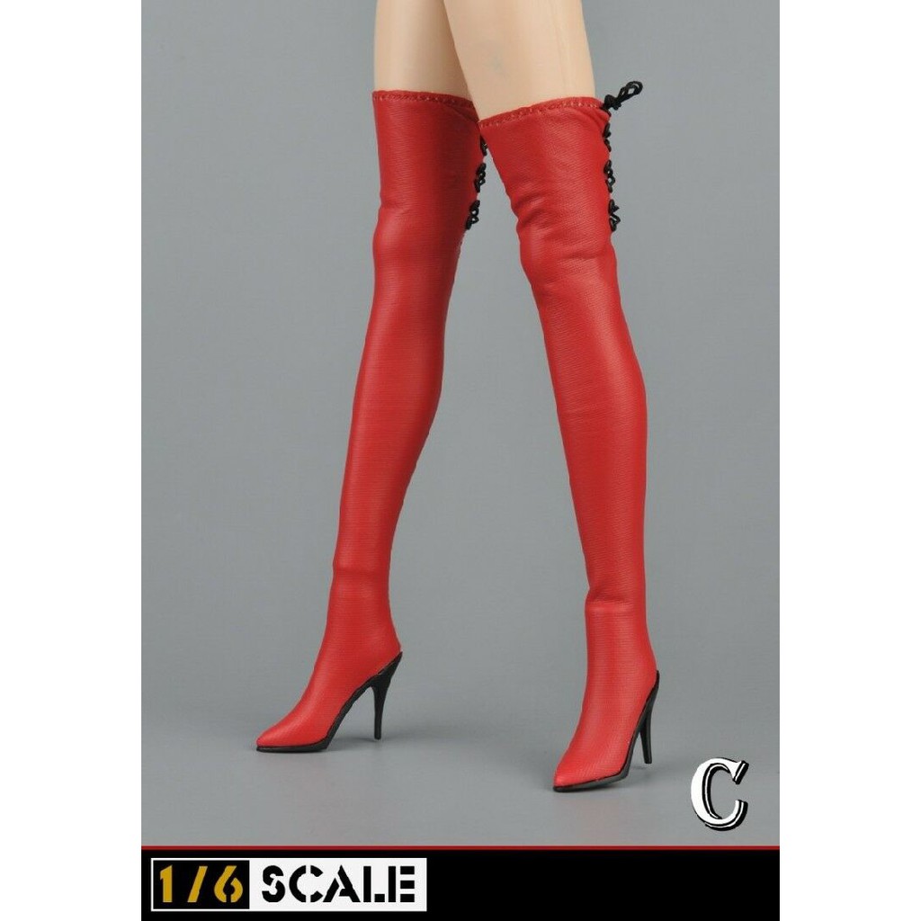 Giày Bốt Cao Gót 5 Màu Cho Búp Bê 12 "1 / 6 Os001