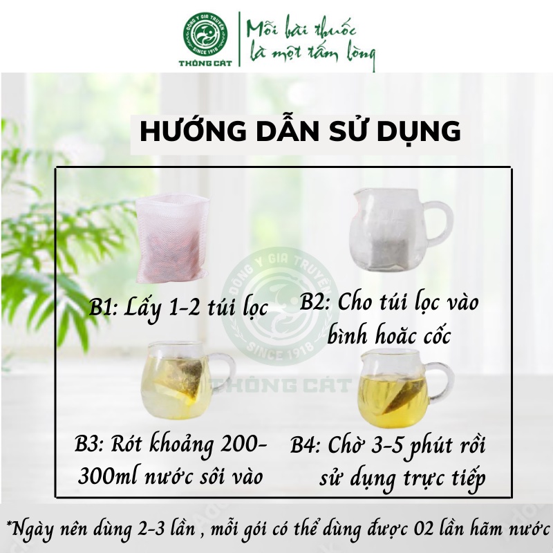 Trà túi lọc thảo mộc thiên nhiên Đông y gia truyền Thông Cát (Since 1918)_ Lựa chọn an toàn cho sức khỏe của bạn