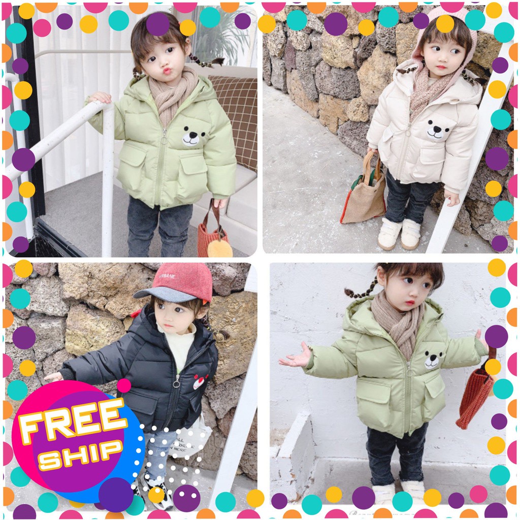 Áo phao 3 lớp trẻ em 8-20kg dành cho cả bé trai và bé gái mẫu Túi Hộp đáng yêu, xinh xắn - Hàng mới về