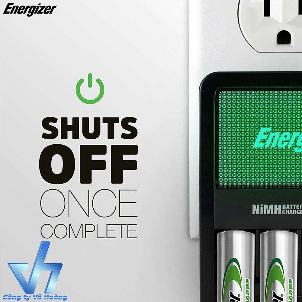 Bộ sạc Energizer Charger sạc pin AA / AAA, có tự động ngắt sạc