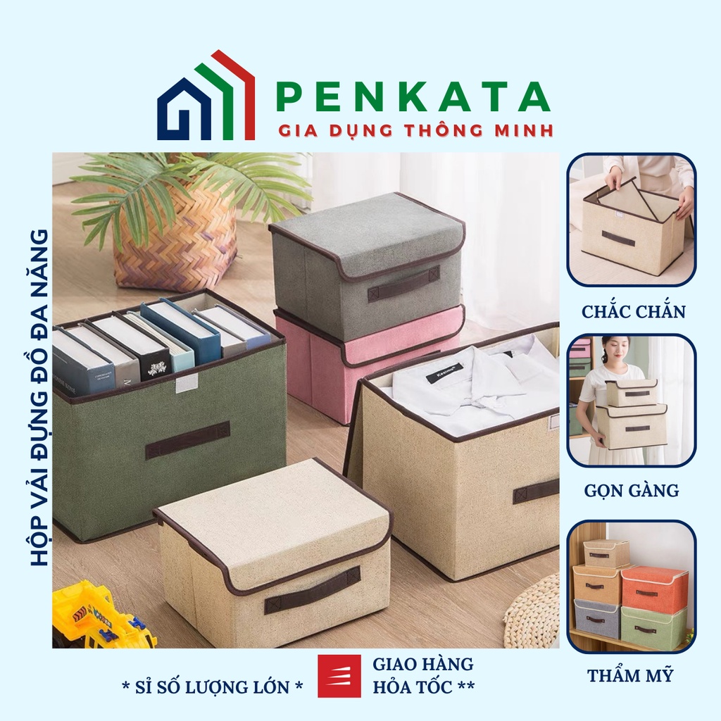 Hộp vải đựng đồ, thùng đựng đồ đa năng PENKATA T.15BHDD