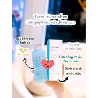 [HÀNG CÔNG TY] Toner Innisfree  200ml các loại.
