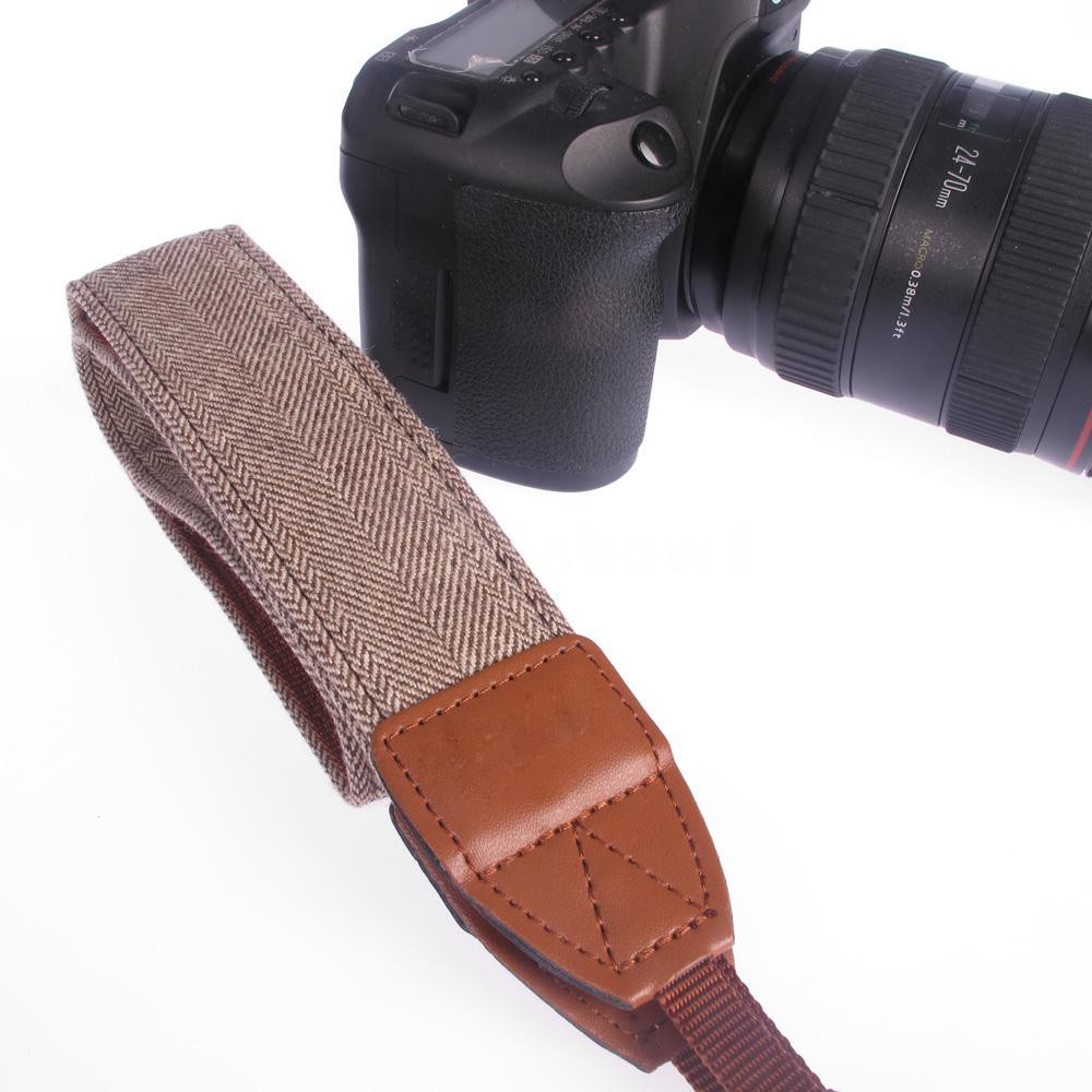 Dây đeo máy ảnh phong cách Vintage cho máy ảnh Sony Nikon Canon Olympus Panasonic Pentax DSLR SLR