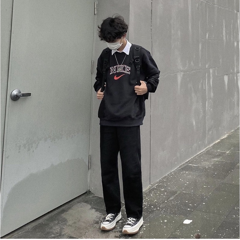 ÁO SWEATER N|KE BLACK RED 🖤