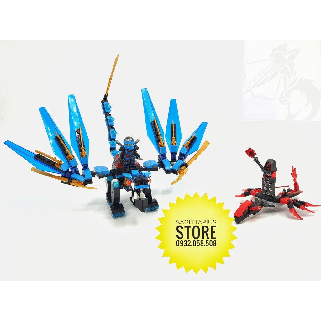 Lego Zimo Lắp Ráp Robot Ninja Rồng  _ 276 Mảnh