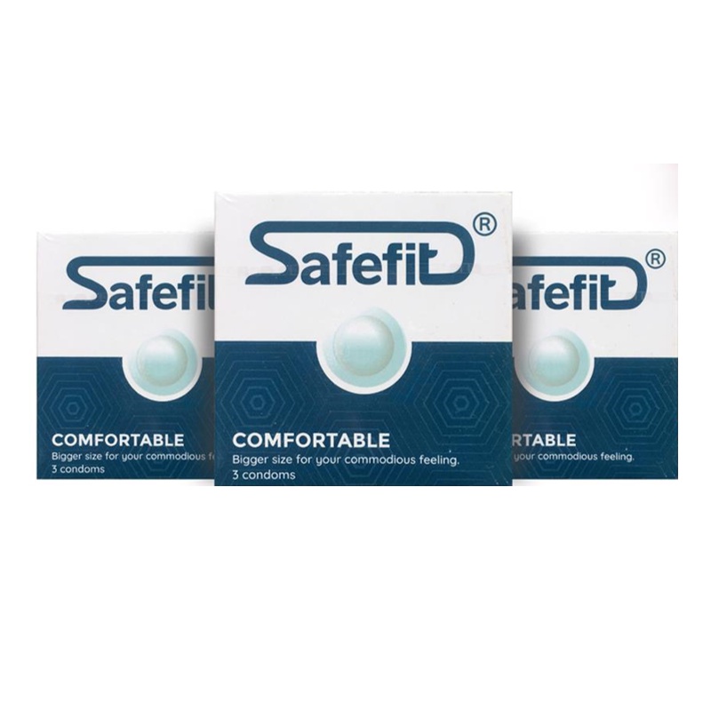 Bao cao su SafeFit Comfortable S52, bcs siêu mỏng chống xuất tinh sớm kéo dài thời gian quan hệ