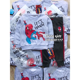 Bộ Nỉ Bé Trai Spider Man Bắn Tơ Marvel