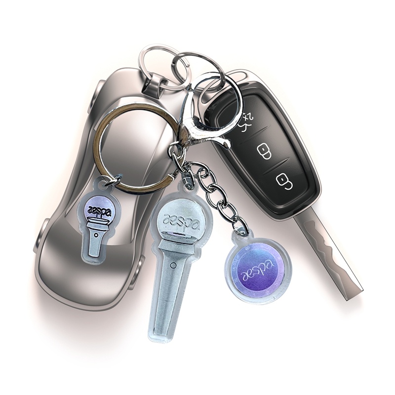 Móc Khóa Acrylic Kết Hợp Đèn Khẩn Cấp aespa