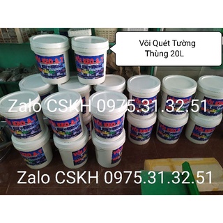 Vôi quét tường nhiều màu sắc thùng 20L